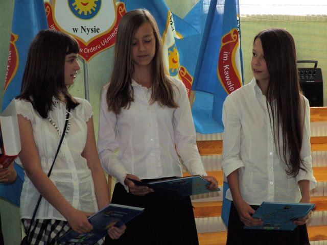 Nagrodzeni w konkursach: Dominika, Kamila, Kasia
