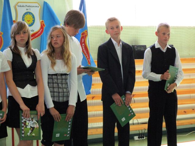 Najlepsi sportowcy: Martyna, Monika, Filip, Micha, Mateusz
