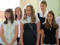 Uczniowie klas szóstych w części artystycznej