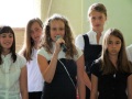 Uczniowie klas szóstych w części artystycznej