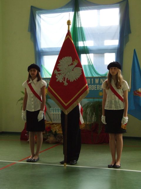 Karolina, Maciek i Joasia - ostatni raz w poczcie sztandarowym